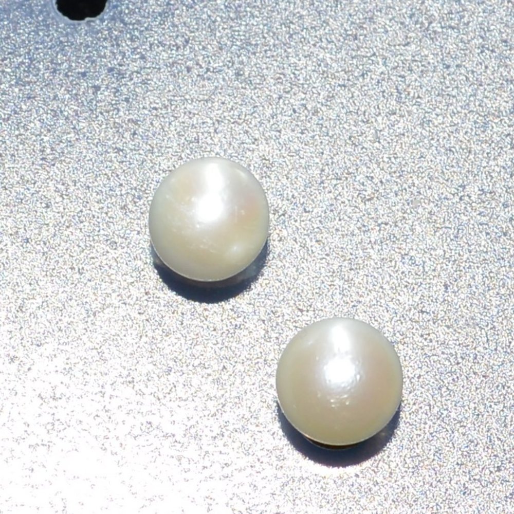 White Pearl Earring Studs